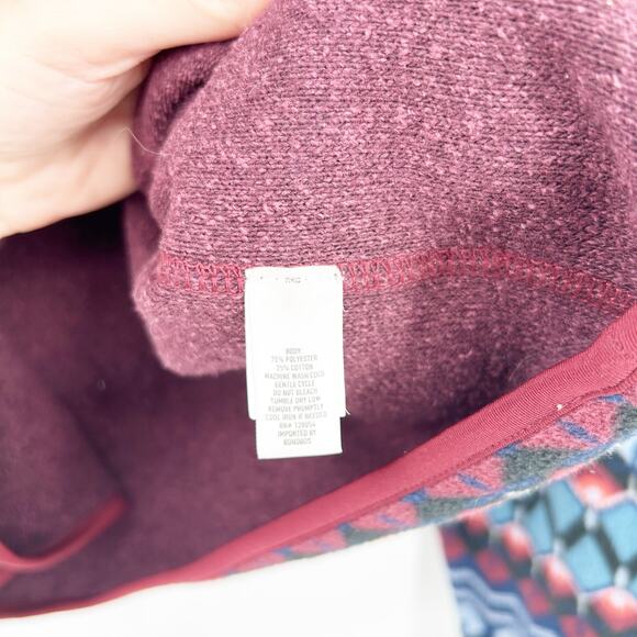 Bonobos Mens Fall Preppy Work Reversible Polar Fleece 1/4 Snap Sweater Size L - Picture 6 of 7